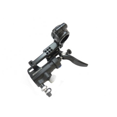 BP002 Pompa Freno A Pollice ACCOSSATO pistone 10.5 mm leva corta e staffa