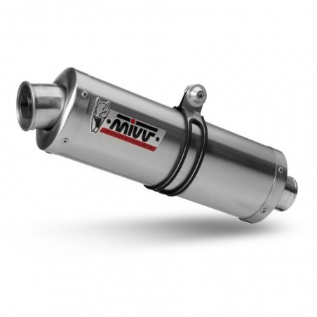 A.005.LX1 Doppio scarico MIVV APRILIA PEGASO STRADA 650 05-11 SPORT OVAL Inox