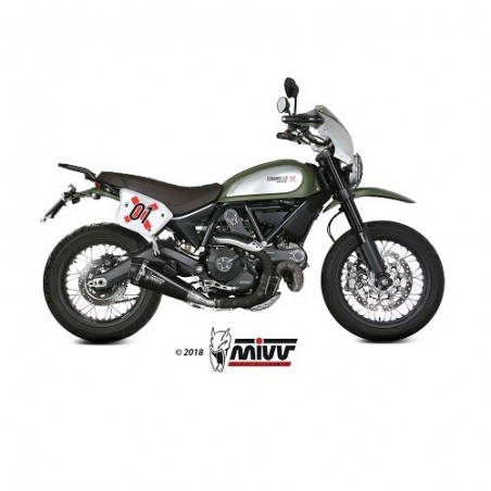 D.035.LDRB Scarico MIVV DUCATI SCRAMBLER 800 15-SPORT DELTA RACE Inox nero