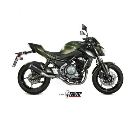 K.044.SM3B Impianto completo MIVV KAWASAKI Z650 17-SPORT M3 Inox nero