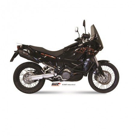 KT.004.L9 Doppio scarico MIVV KTM LC8 950 ADVENTURE 03-05 SPORT SUONO Inox nero