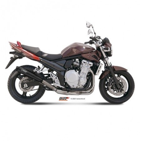 S.030.LC3B Scarico MIVV SUZUKI GSF 650 BANDIT 07-15 SPORT X-cone Inox nero