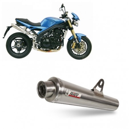 AT.005.LC2 Doppio scarico MIVV TRIUMPH SPEED TRIPLE 05-06 SPORT X-cone Inox