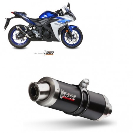 Y.048.LXB Scarico MIVV YAMAHA YZF R3 15-SPORT GP Inox nero