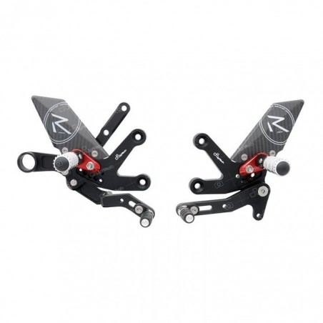 Pedane regolabili R version CAMBIO STANDARD E ROVESCIATO LIGHTECH SUZUKI GSX-S 1000 2015-2019