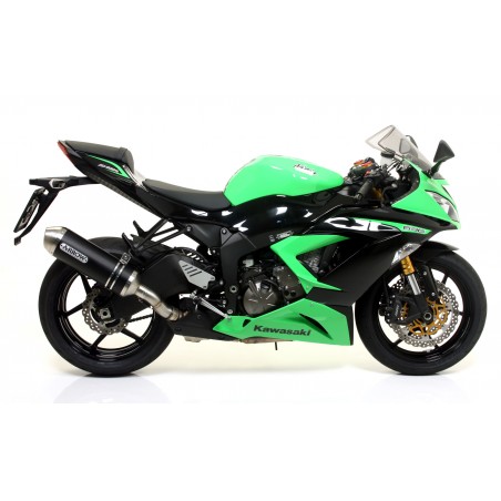 Silenziatore Marmitta Arrow RACE-TECH ALLUMINIO DARK INOX Kawasaki ZX-6R 09/16