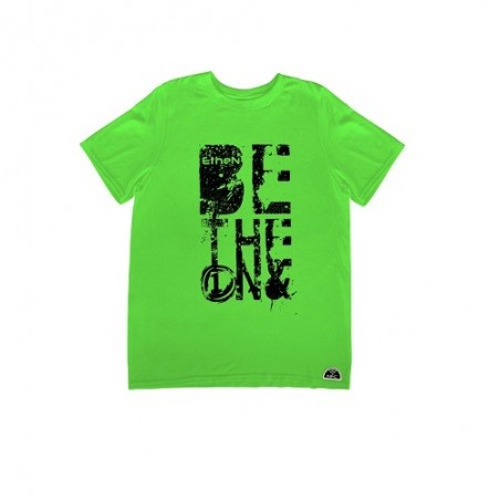 TSHIRT ETHEN VERDE FLUO BE THE ONE ETHEN TFLUOVR