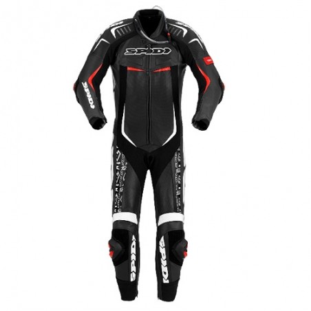 Tuta Suit Traje Anzug in pelle TRACK WIND REPLICA EVO SPIDI Nero/Bianco UOMO Y134-011