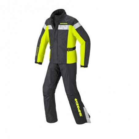 Tuta antipioggia Rain Suit TOURING RAIN KIT SPIDI Giallo Fluo UOMO moto X72-486