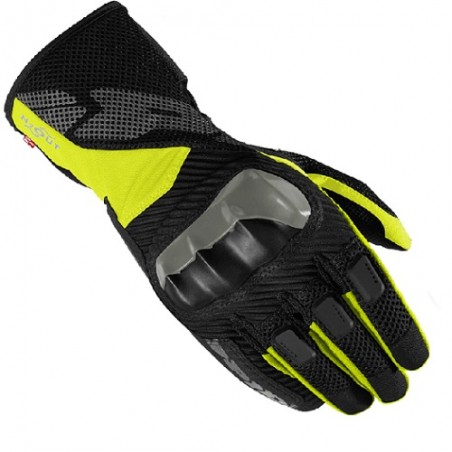 Guanti Gloves Gants Guantes tessuto RAINSHIELD SPIDI Giallo Fluo UOMO moto B65-486