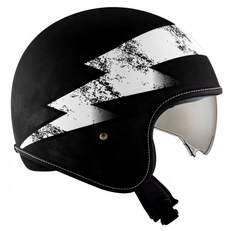 Casco Helm Casque Helmet SUOMY JET ROKK CITY MAGNET MATT BLACK/WHITE KSRK0007