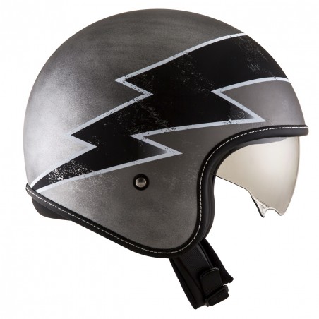 Casco Helm Casque Helmet SUOMY JET ROKK CITY MAGNET MATT SILVER/WHITE KSRK0008