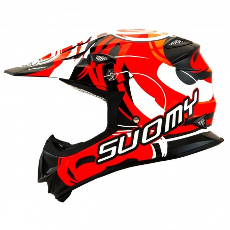 Casco Helm Casque Helmet SUOMY Off-Road MR JUMP Vortex Red Orange KSMJ0040