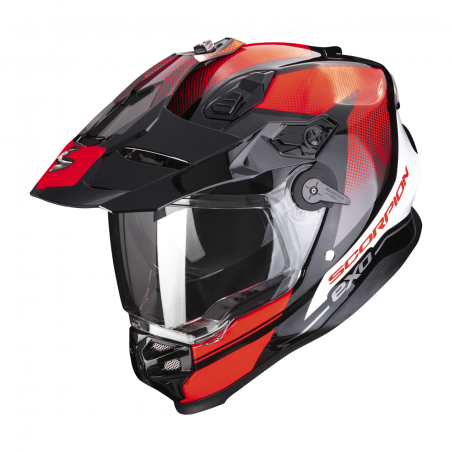 Casco Modulare Enduro Adventure SCORPION ADF-9000 AIR TRAIL Nero Rosso