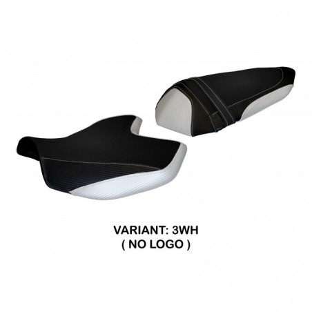 Rivestimento sella Kawasaki Z 750 07-12 Amatrice 2 NOLOGO 3WHbianco