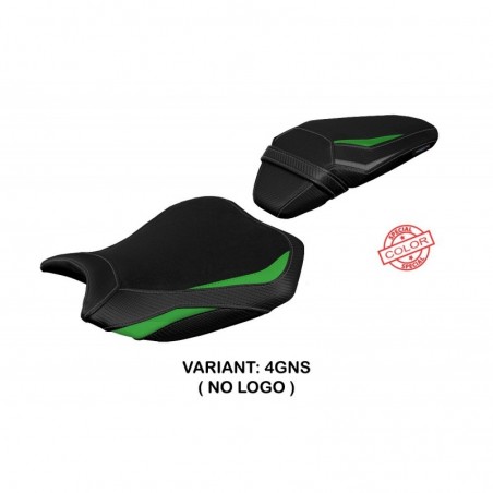 Rivestimento sella Kawasaki Z H2 20-23 Argos NOLOGO 4GNSverde-argento