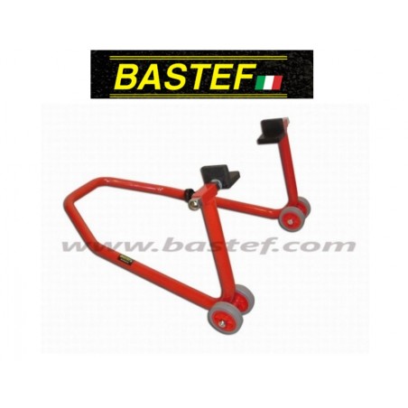 Cavalletto Alza Moto Solleva Moto POSTERIORE pattine in gomma Bastef Italia Racing Pista Box