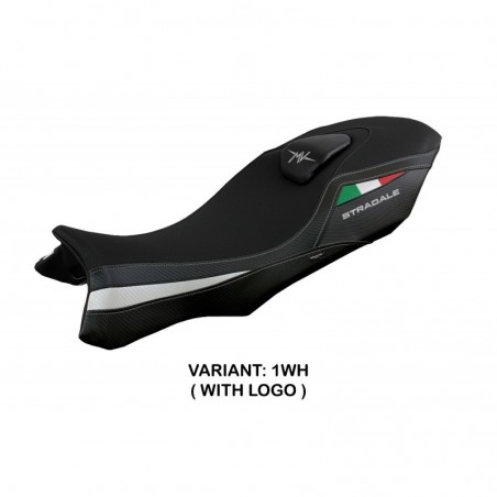 Rivestimento sella MV Agusta Stradale 800 15-17 Loei LOGO 1WHbianco