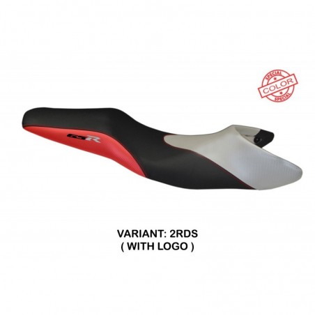Rivestimento sella Suzuki GSR 600 06-11 Mauro LOGO 2RDSrosso-argento