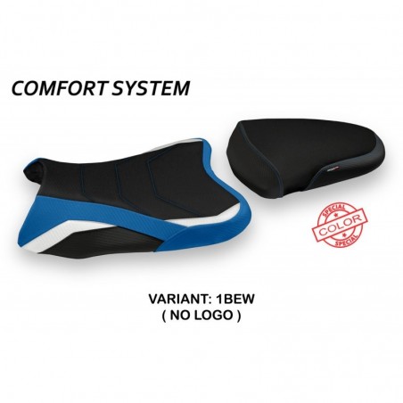 Rivestimento sella Suzuki GSX R 600 - 750 08-10 Kamen NOLOGO 1BEWblu-bianco