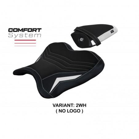 Rivestimento sella Yamaha R1 15-23 Kagran NOLOGO 2WHbianco