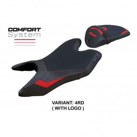 Rivestimento sella Yamaha R125 19-23 Aswhy LOGO 4RDrosso