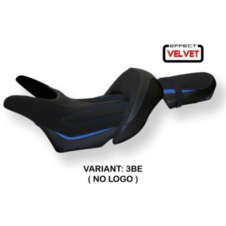 Rivestimento sella Yamaha V-Max 1700 08-17 Odessa velvet NOLOGO 3BEblu