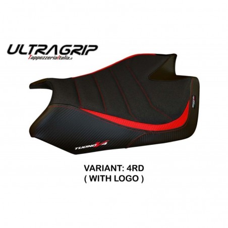 Rivestimento sella comp. Aprilia Tuono V4 11-20 Tanami CON LOGO 4RD rosso