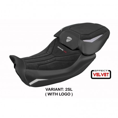 Rivestimento sella Ducati Diavel V4 2023 Diablo Velvet LOGO 2SLargento