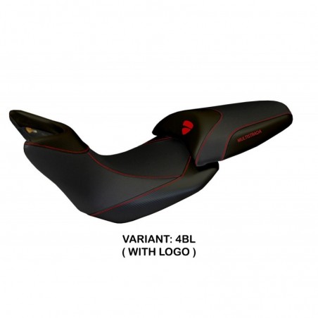 Rivestimento sella Ducati Multistrada 1200 10-11 Noto 3 LOGO 4BLnero