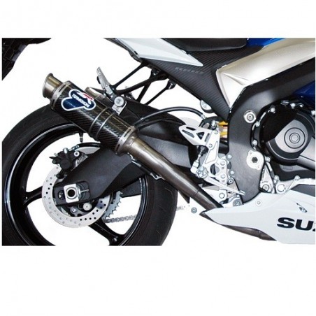 SUZUKI GSX-R 1000 09-11 SILENZIATORI SCARICHI MARMITTE SLIP ON ROUND ACCIAIO