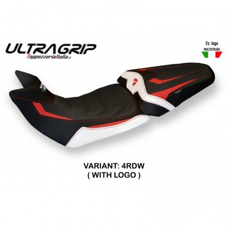 Rivest. sella Ducati Multistrada 1200-1260 15-20 Bobbio LOGO 4RDWros-bian