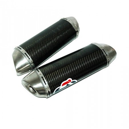 YAMAHA R1 09-11 SILENZIATORI SCARICHI MARMITTE SLIP ON OVAL ACCIAIO