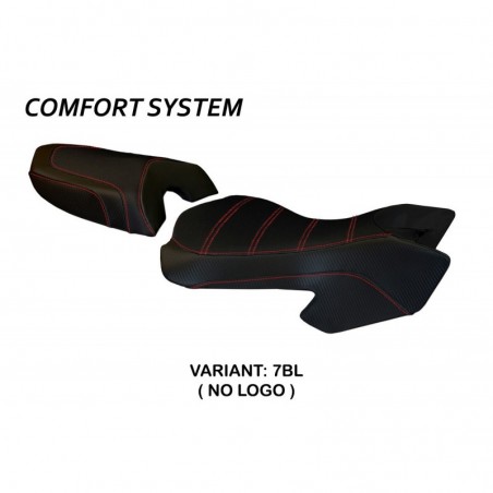Rivest. sella Ducati Multistrada 620-1000-1100 03-09 Sciacca NOLOGO 7BLnero