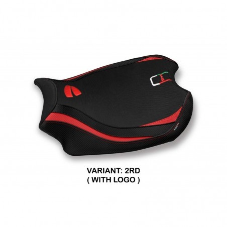 Rivestimento sella Ducati Panigale V4 18-23 Mahileu LOGO 2RDrosso