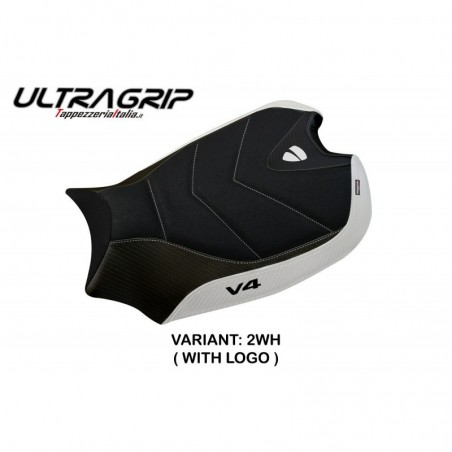 Rivestimento sella Ducati Panigale V4 18-23 Wanaka 1 LOGO 2WHbianco