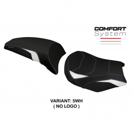 Rivestimento sella Kawasaki Ninja 650 17-23 Sihu NOLOGO 5WHbianco