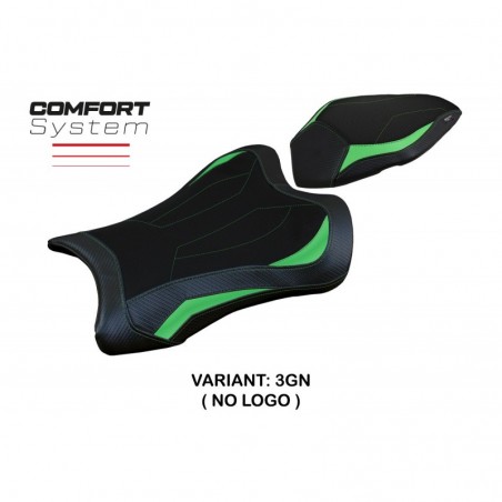Rivestimento sella Kawasaki Ninja ZX 10 R 21-23 Dexter NOLOGO 3GNverde