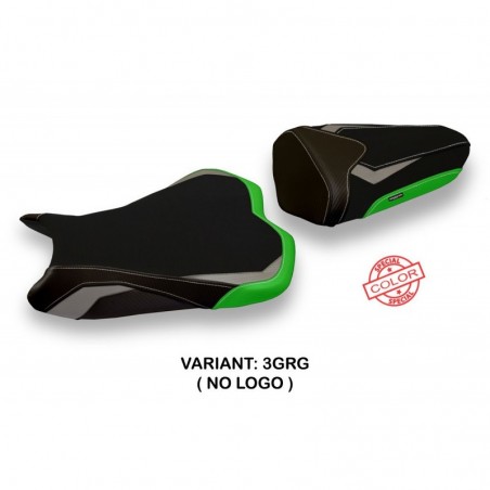 Rivestimento sella Kawasaki Ninja ZX 6 R 13-18 Astana NOLOGO 3GRG grigio-verde