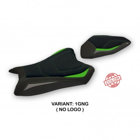 Rivestimento sella Kawasaki Ninja ZX 6 R 19-23 Tomar NOLOGO 1GNGverde-grigio