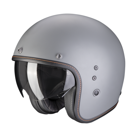 Casco Helmet Jet visierino parasole Scorpion BELFAST EVO Cemento grigio