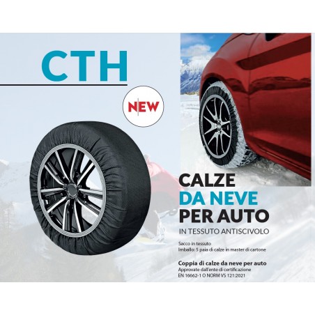 KIT CALZE NEVE IN TESSUTO ANTISCIVOLO INVERNO OMOLOGATE AURILIS CTH 275/55 R 19