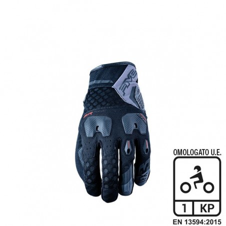 GUANTI FIVE TFX3 AIRFLOW NERO-GREY S 81249S TRAIL-ADVENTURE UOMO ESTATE