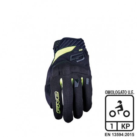 GUANTI FIVE RS3 EVO NERO-FLUO YELLOW XXL 81266XXL STREET-SPORT UOMO ESTATE