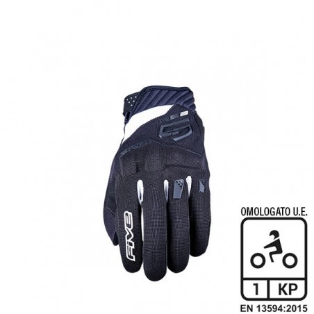 GUANTI FIVE RS3 EVO NERO-WHITE L 81267L STREET-SPORT UOMO ESTATE