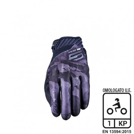 GUANTI FIVE RS3 EVO GRAPHICS CAMO NERO XL 81269XL STREET-SPORT ESTATE