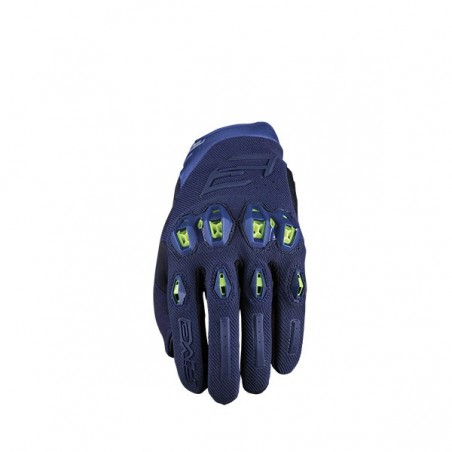 GUANTI FIVE STUNT EVO2 NIGHT BLUE-FLUO YELLOW 81296 S UOMO ESTATE