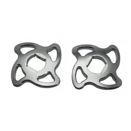 Ghiere precarico forcella ACCOSSATO 14 mm AD0 Argento HONDA 600 CBR 1991 07