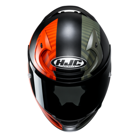 Casco Helm Casque Helmet HJC RPHA 12 OTTIN MC47SF VERDE ARANCIONE Integrale