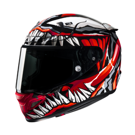 Casco Helm Casque Helmet HJC RPHA 12 MAXIMIZED VENOM MARVEL MC1SF Integrale